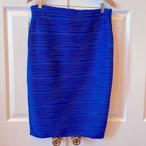 ROYAL BLUE PENCIL SKIRT PLUS SIZE 1X NWT